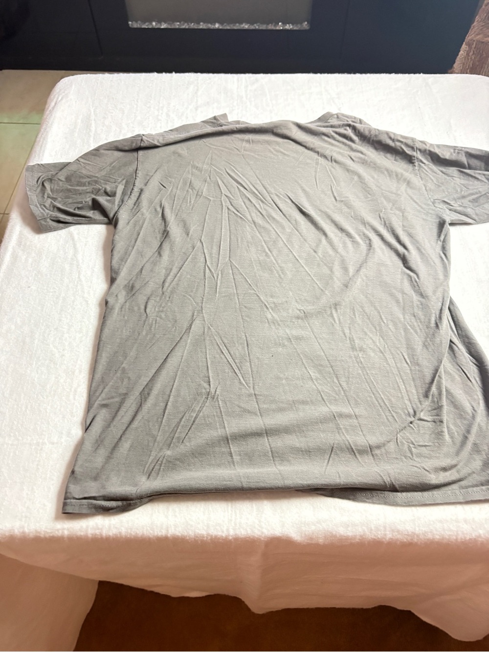 Caterpillar Gray Short Sleeve Logo Tee with Yellow Accent - Picture 2 of 3